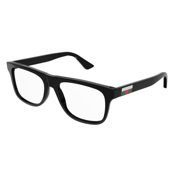 NEW GUCCI SQUARE EYEGLASSES GUCCI GG1117O 001 BLACK CLEAR EYEWEAR
